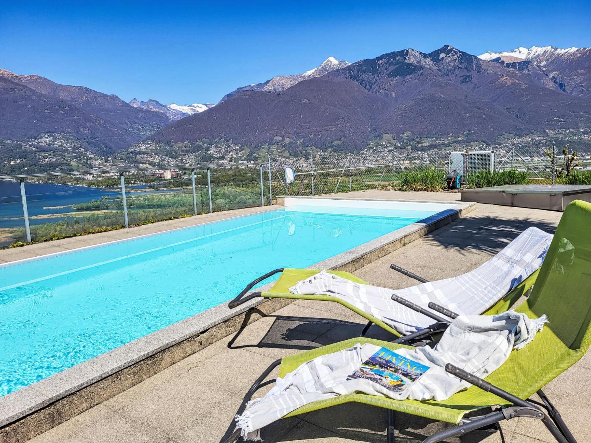 Apartment Vista Lago Maggiore 1-Floor Left By Interhome Gambarogno Exterior foto